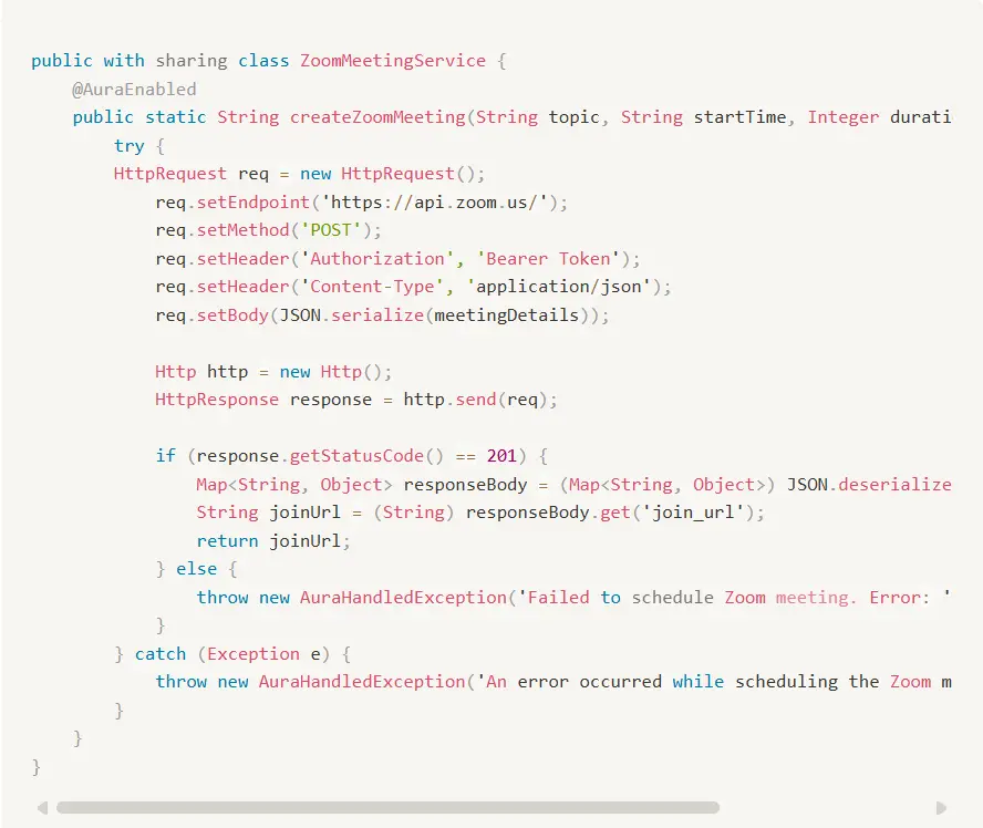 Create the Apex Class